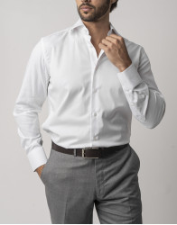 Castello d'Oro White 100% Cotton Shirt thumbnail 2